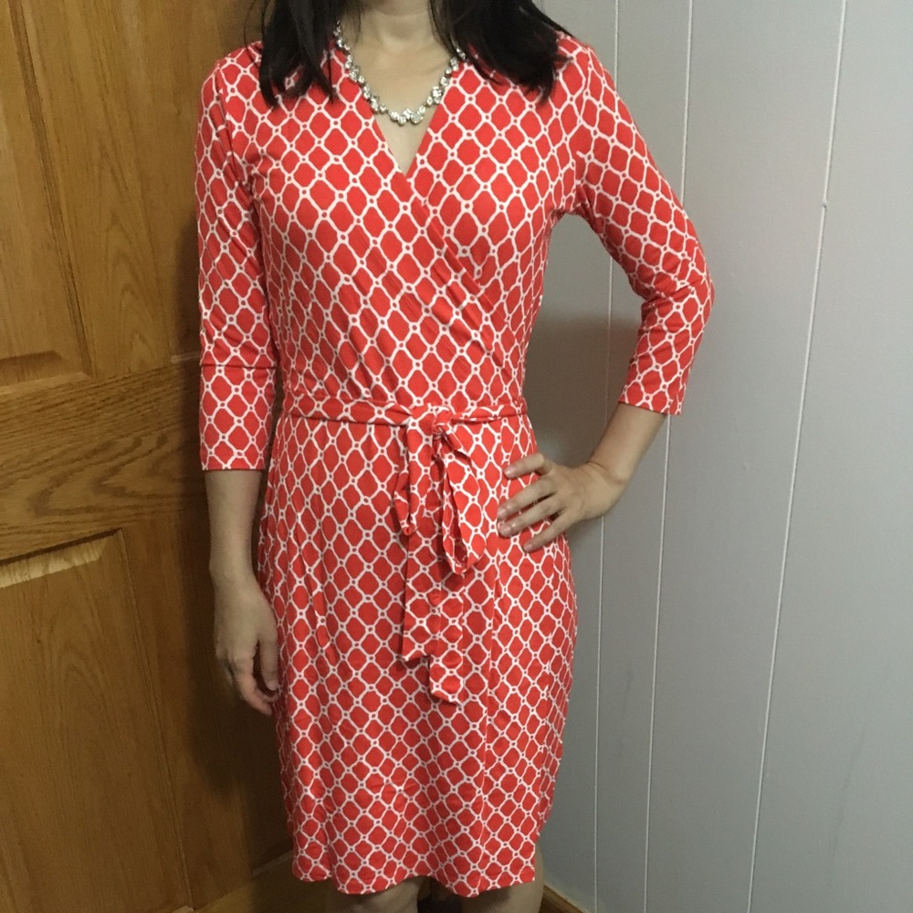 NWT red and white Gap wrap dress